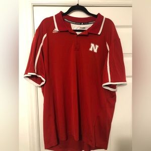 Adidas Nebraska Cornhuskers polo. XXL